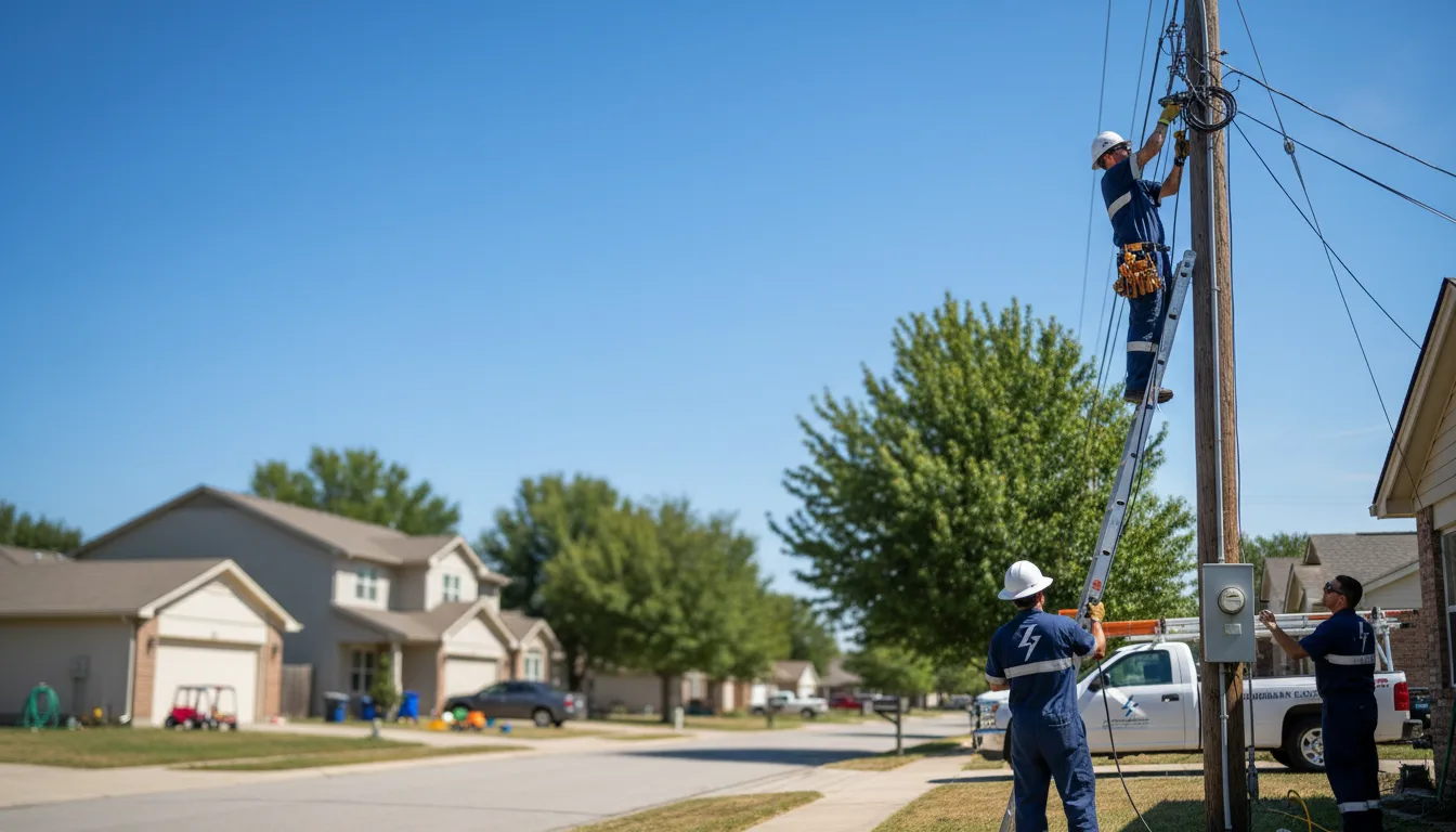 Residential electrician providing installation services in George, IA